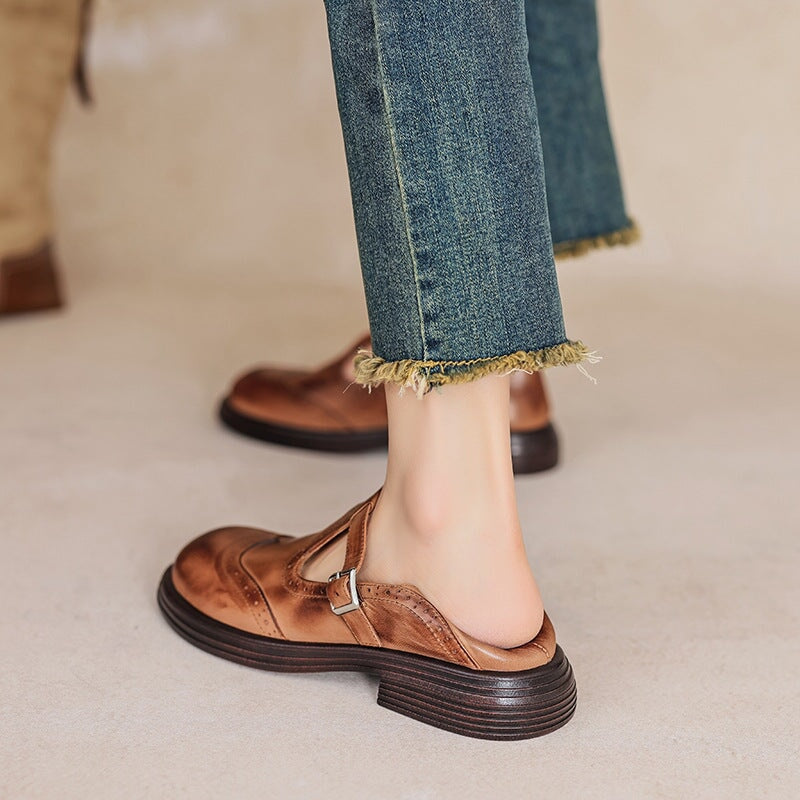 Natalie | Oxford-Inspired Mary Jane Flats