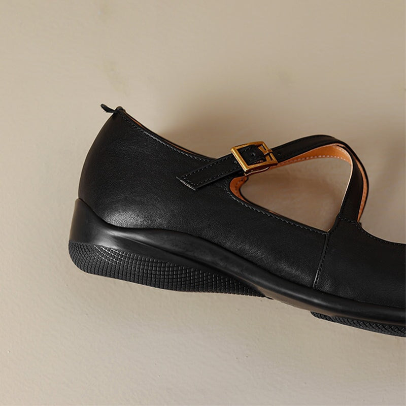 Lauren | Cross-Strap Mary Jane Flats