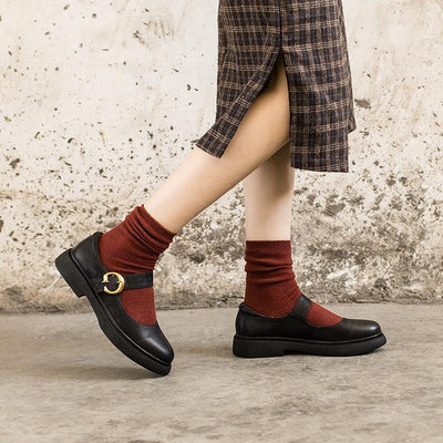 Alisha | Retro Mary Jane Flats