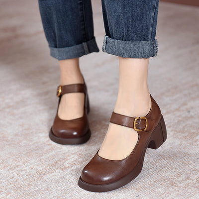 Tahlia | Chunky Mary Jane Heels
