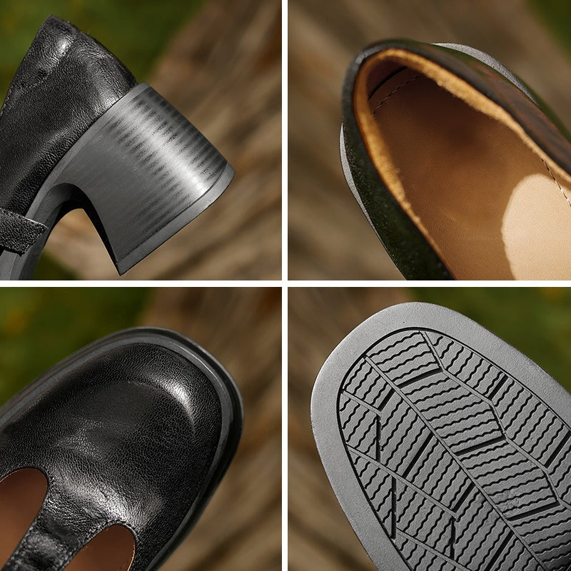 Maddison | Chunky T-Bar Mary Jane Heels