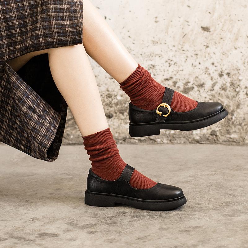 Alisha | Retro Mary Jane Flats