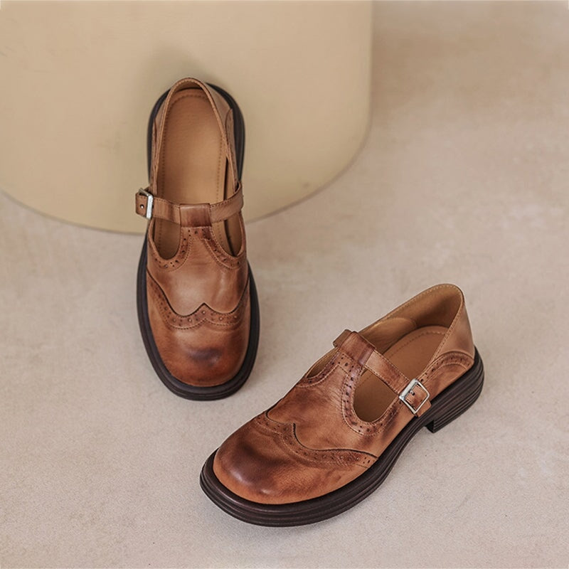 Natalie | Oxford-Inspired Mary Jane Flats