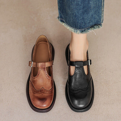 Natalie | Oxford-Inspired Mary Jane Flats