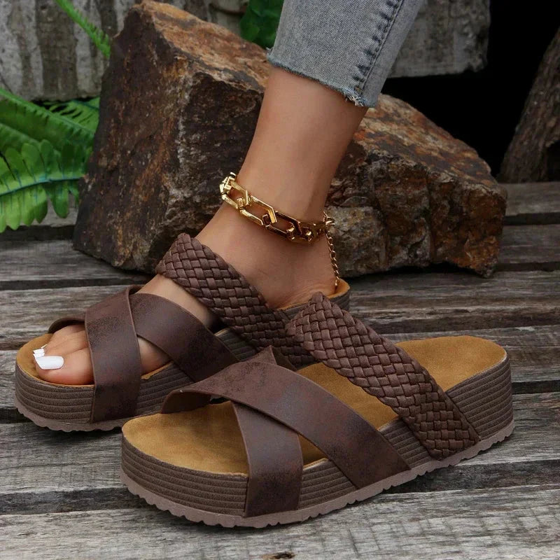 Melody | Braided Platform Sandal