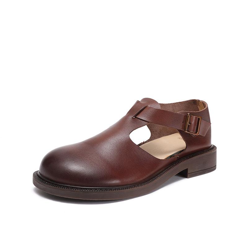 Callie | Retro T-Bar Flats