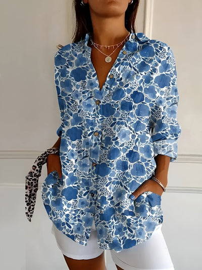 Cara | Botanical Print Blouse