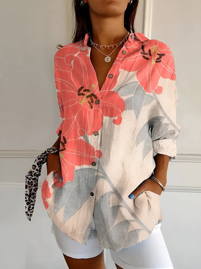 Cara | Botanical Print Blouse
